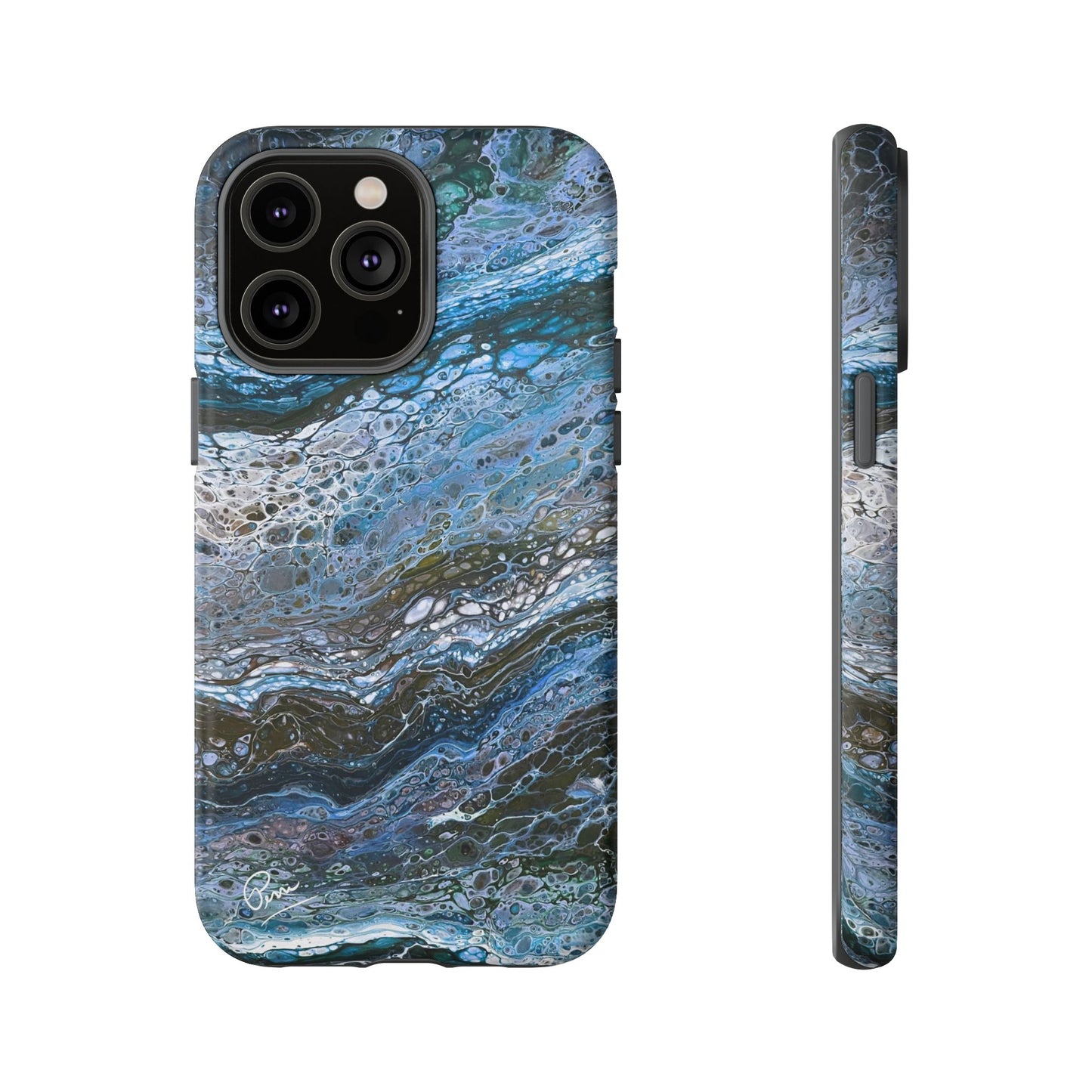 Blue Waves - Arty Tough Case iPhone