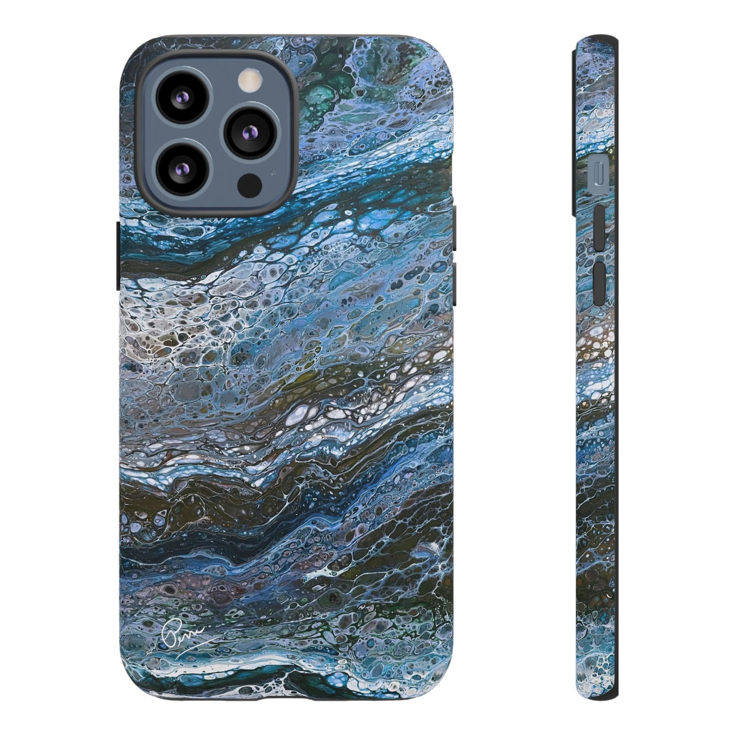 Blue Waves - Arty Tough Case iPhone