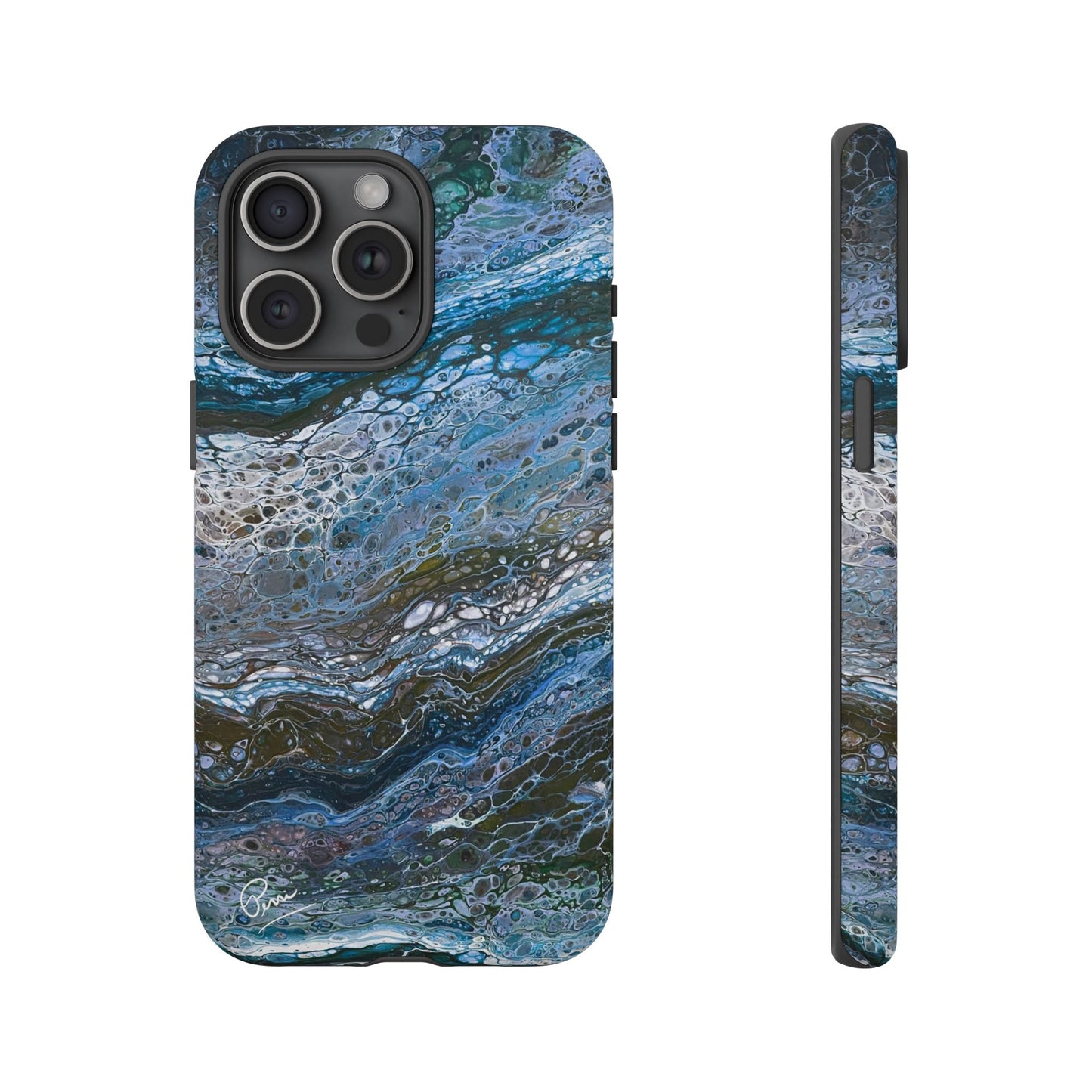 Blue Waves - Arty Tough Case iPhone