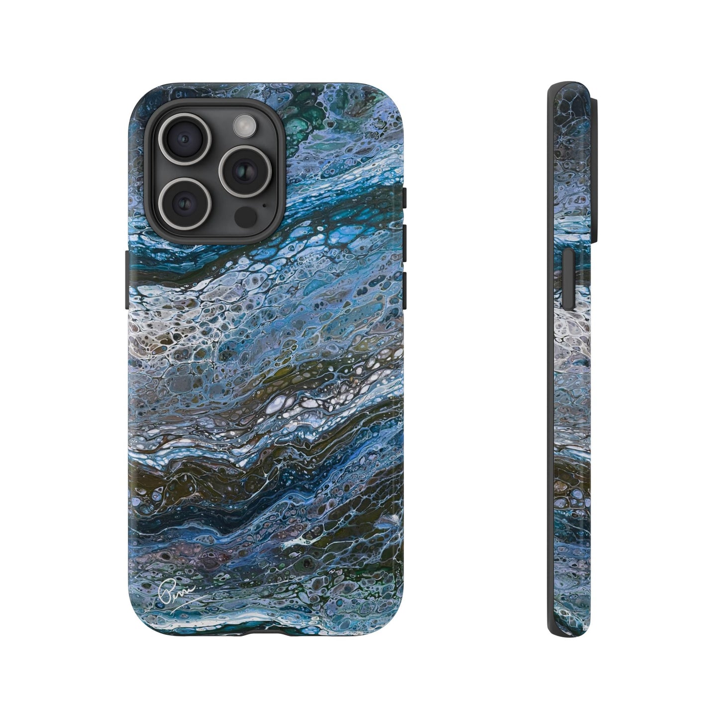 Blue Waves - Arty Tough Case iPhone