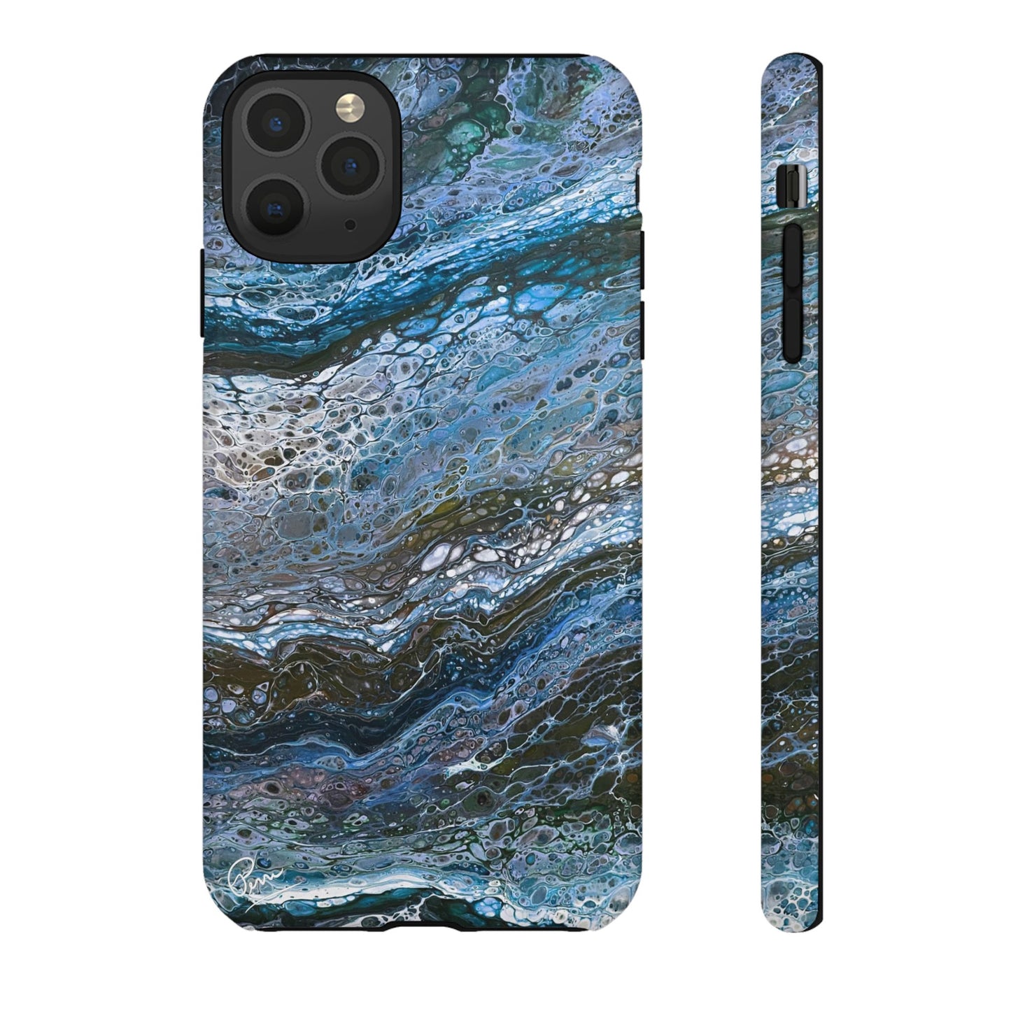 Blue Waves - Arty Tough Case iPhone