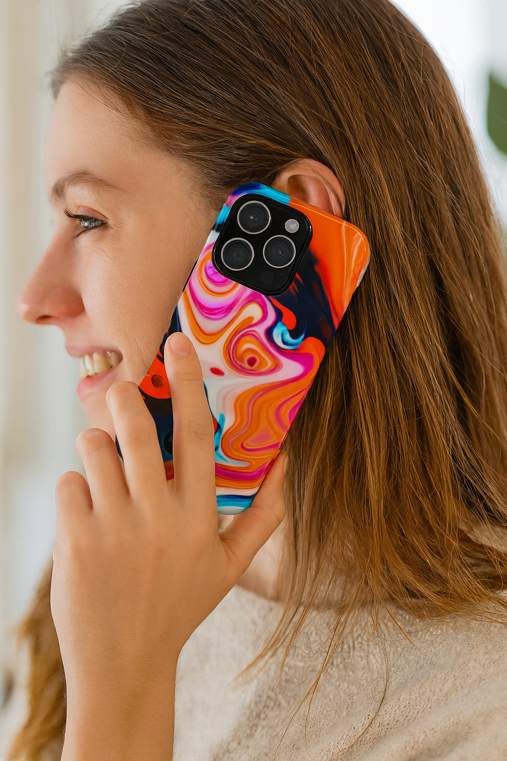 Dali Arty Phone Case – Surreal Swirls of Color