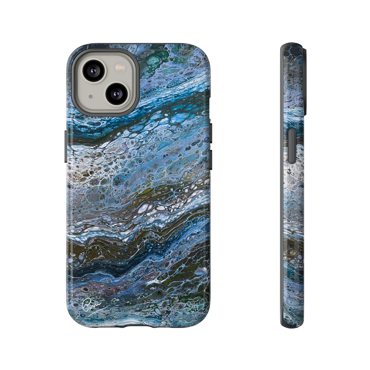 Blue Waves - Arty Tough Case iPhone