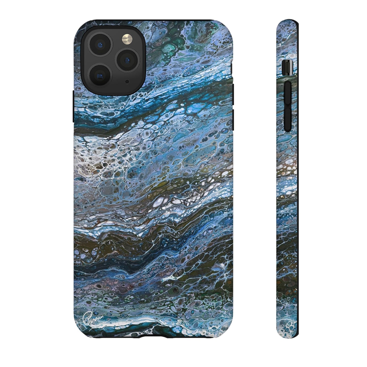 Blue Waves - Arty Tough Case iPhone