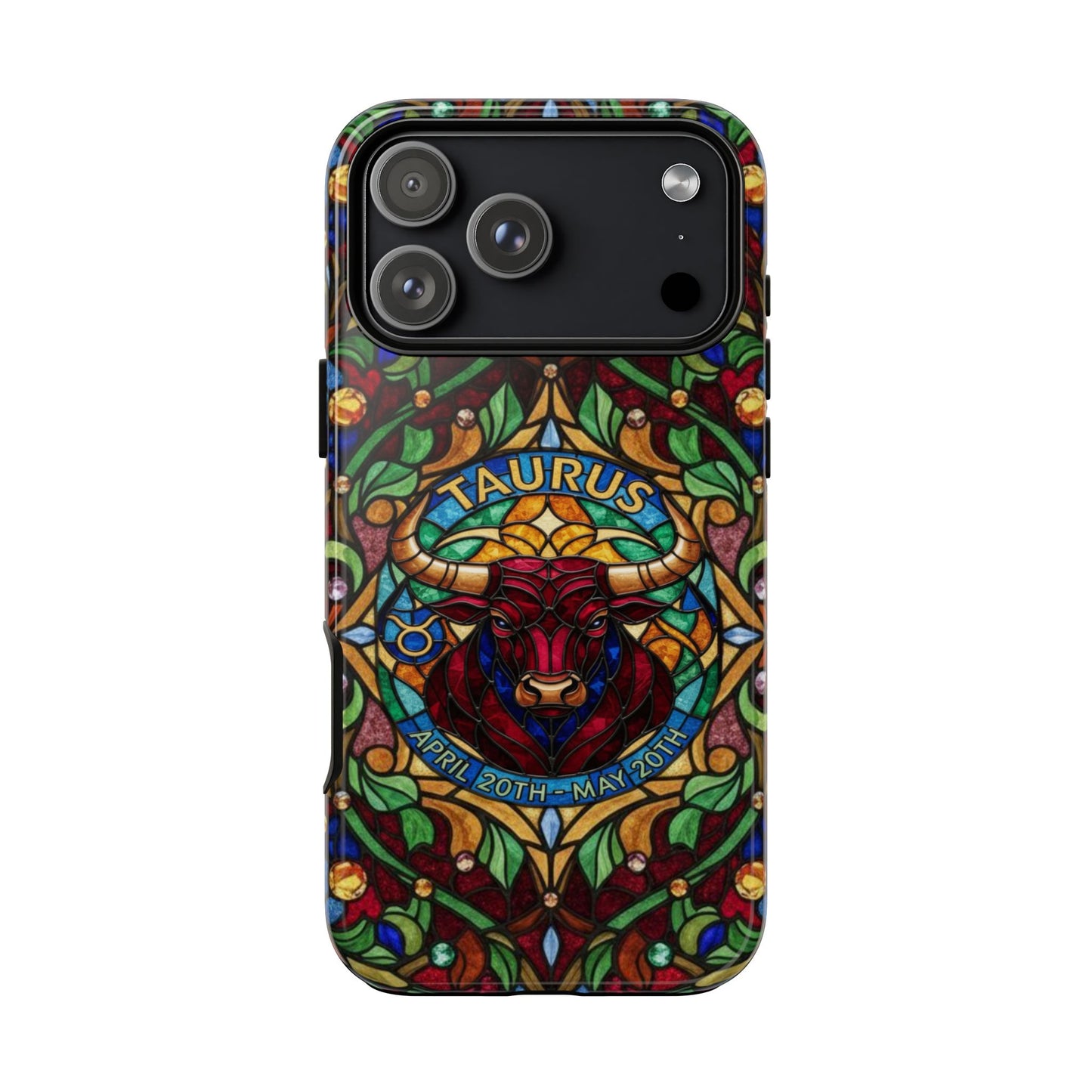 Taurus Zodiac Stained Glass - Arty Phone Case