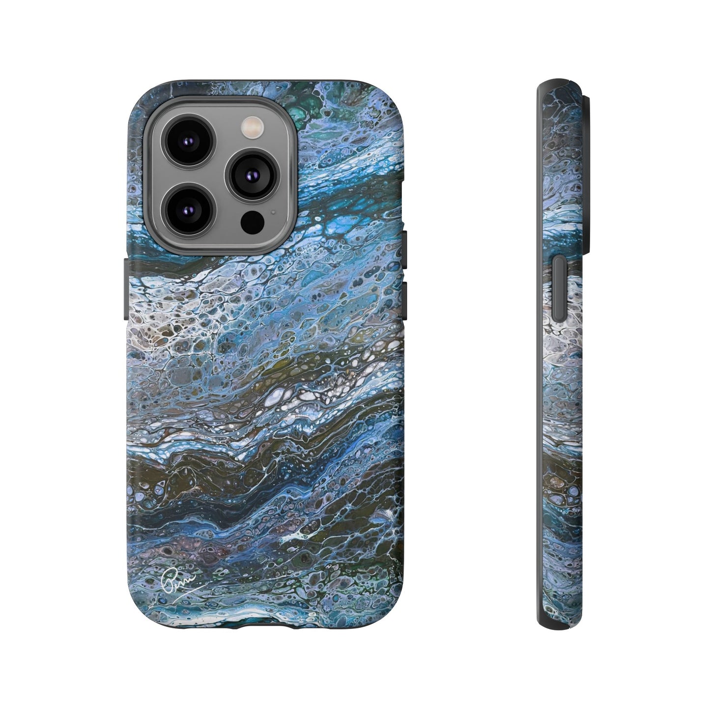 Blue Waves - Arty Tough Case iPhone