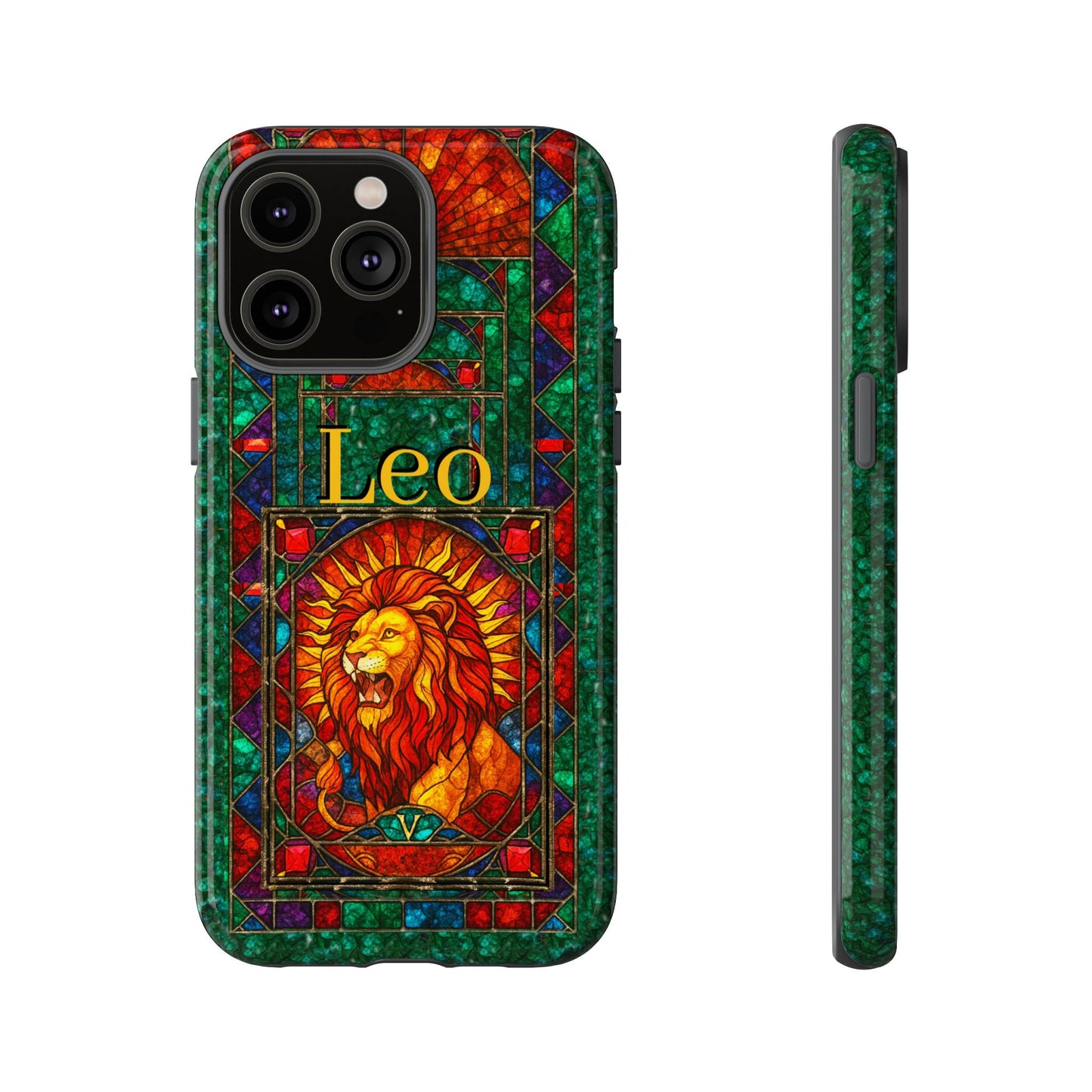 Leo Zodiac Stained Glass - Arty Phone Case