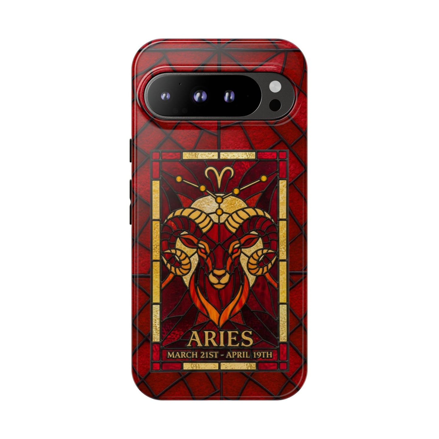 Aries Zodiac Stained Glass - Arty Phone Case