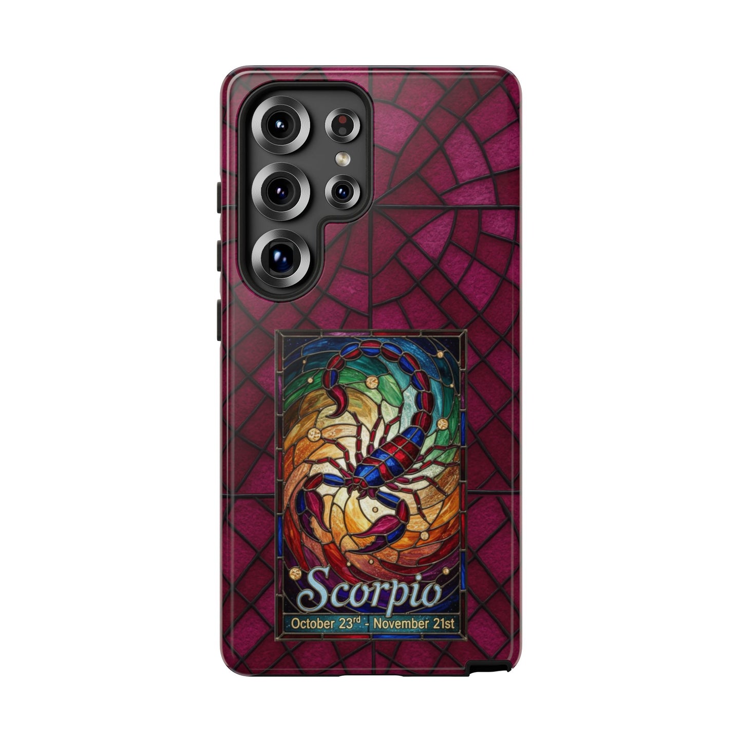 Scorpio Zodiac Stained Glass - Arty Phone Case