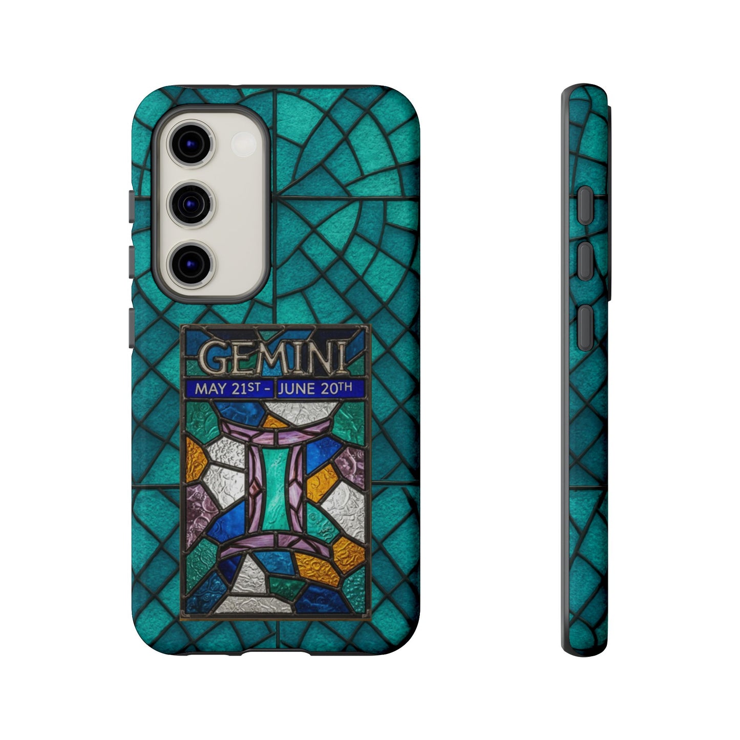 Gemini Zodiac Stained Glass - Arty Phone Case
