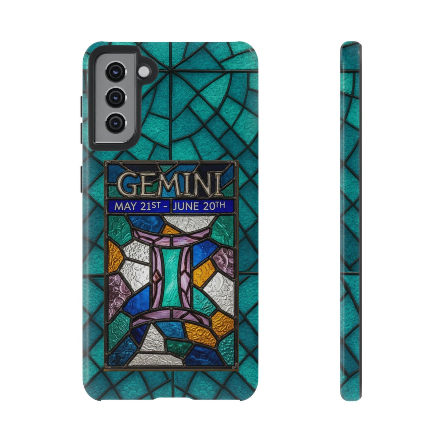 Gemini Zodiac Stained Glass - Arty Phone Case