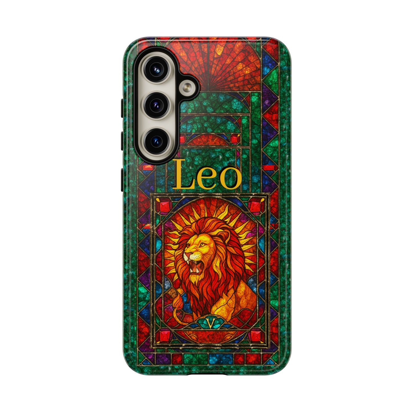Leo Zodiac Stained Glass - Arty Phone Case