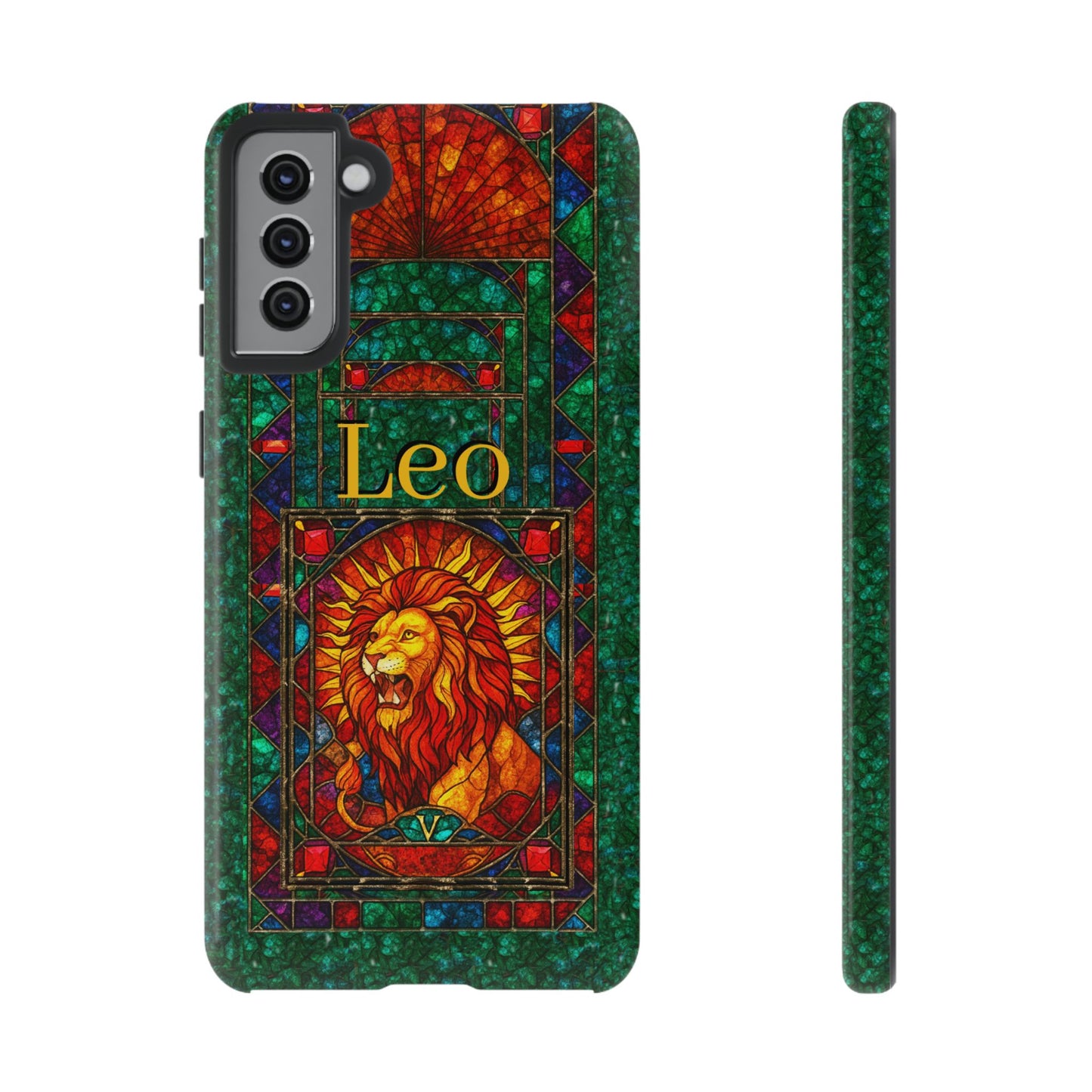 Leo Zodiac Stained Glass - Arty Phone Case