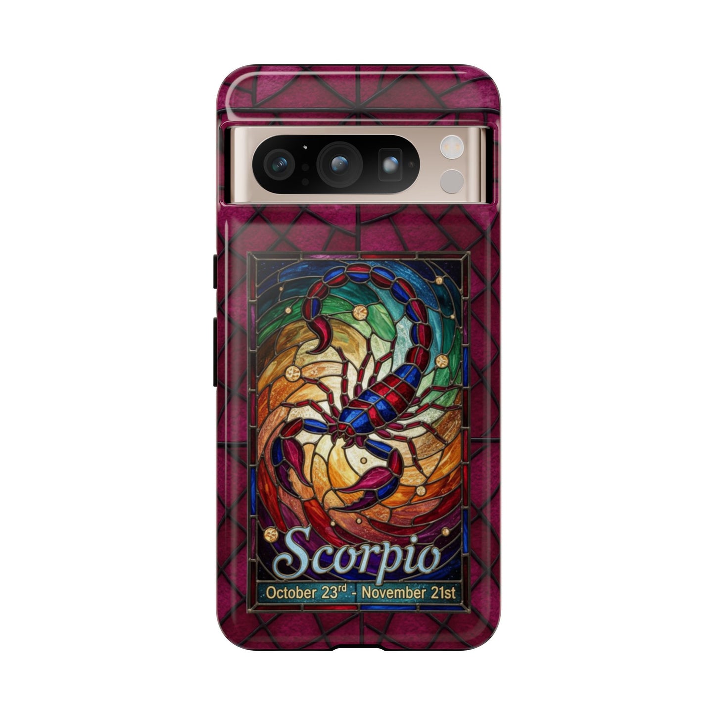 Scorpio Zodiac Stained Glass - Arty Phone Case