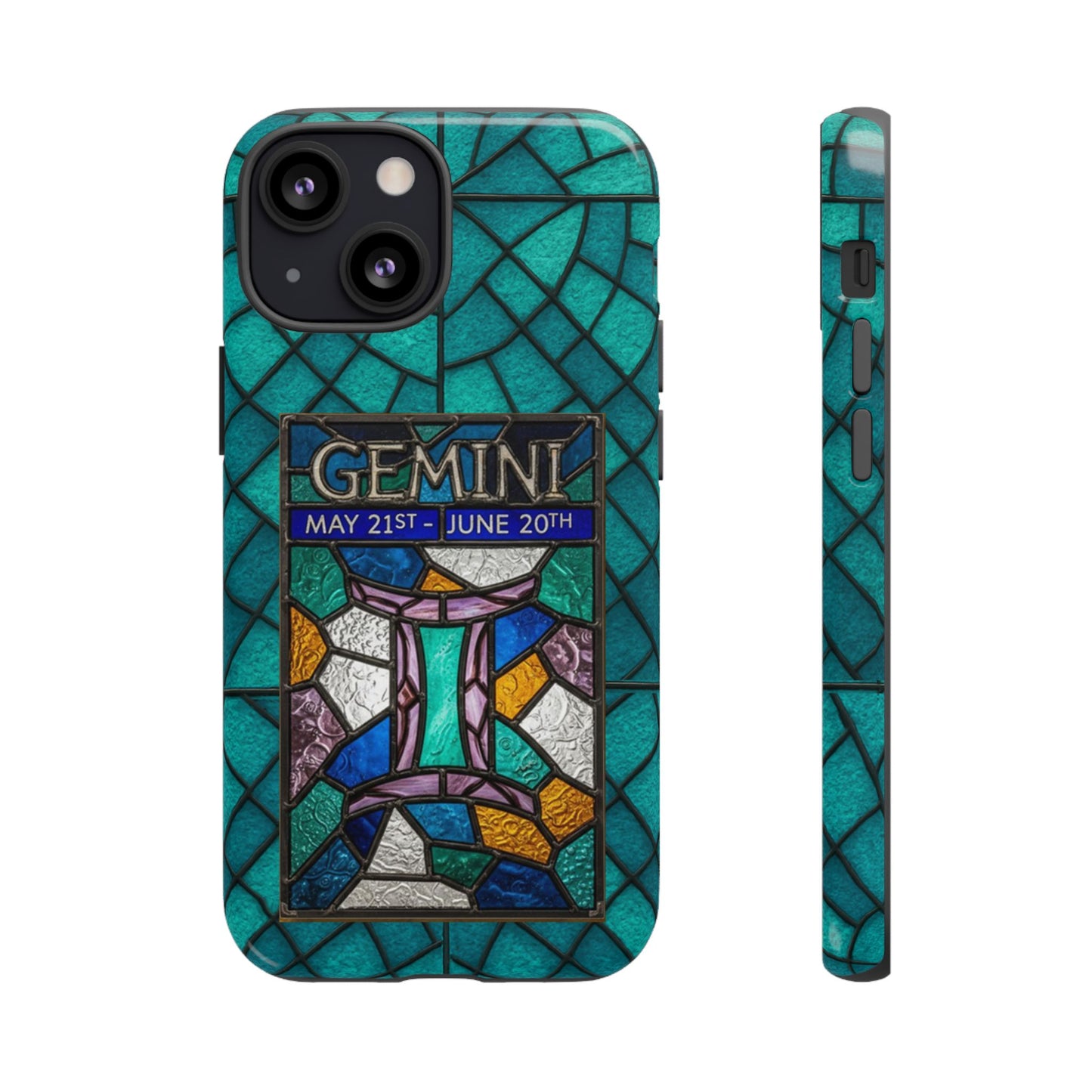 Gemini Zodiac Stained Glass - Arty Phone Case