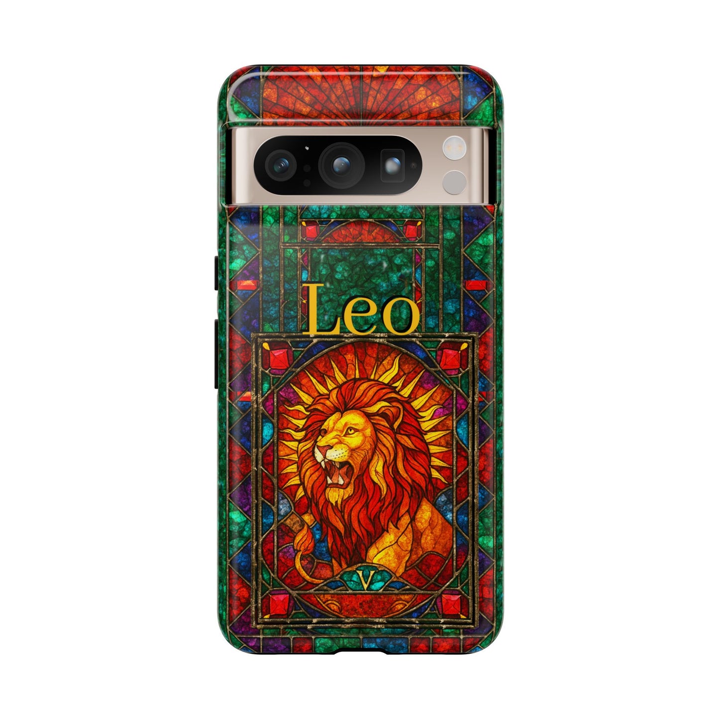 Leo Zodiac Stained Glass - Arty Phone Case