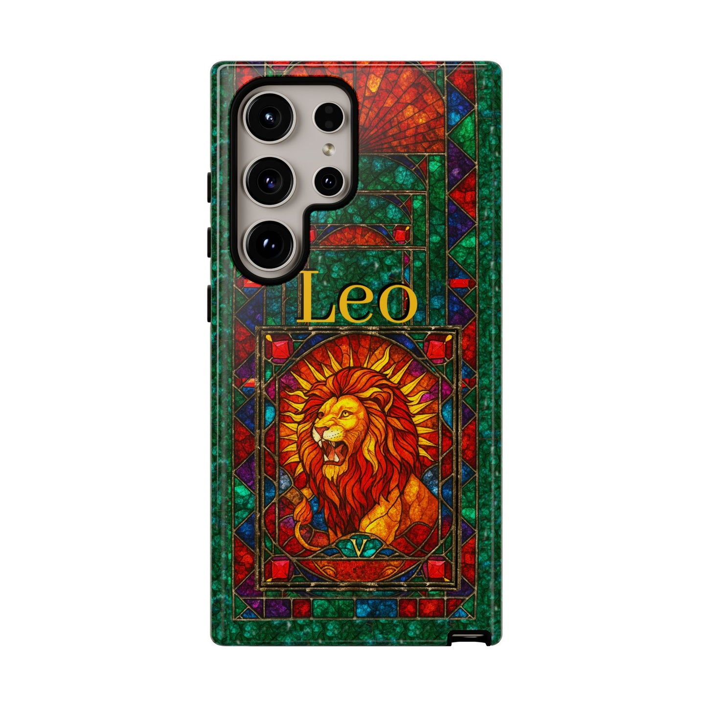 Leo Zodiac Stained Glass - Arty Phone Case
