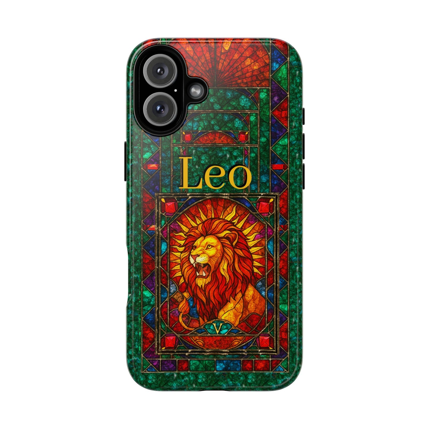 Leo Zodiac Stained Glass - Arty Phone Case