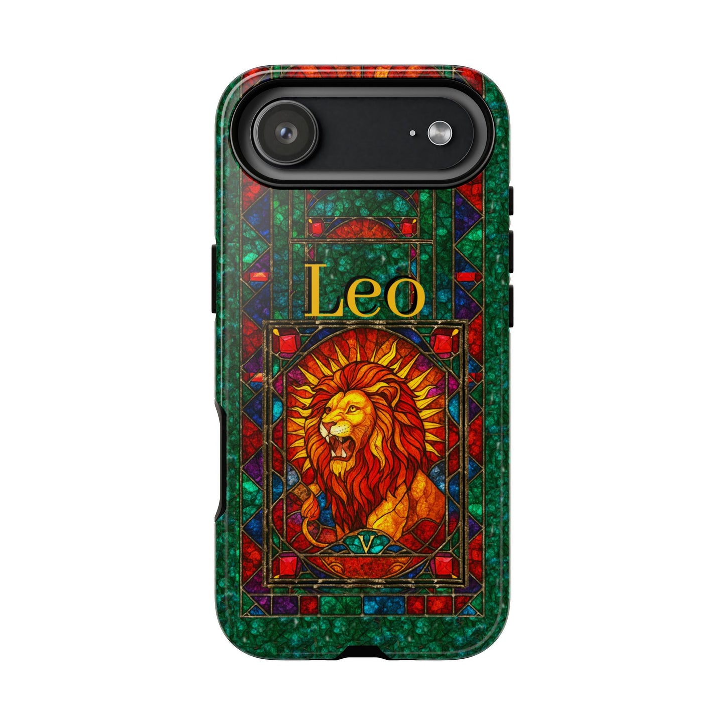 Leo Zodiac Stained Glass - Arty Phone Case