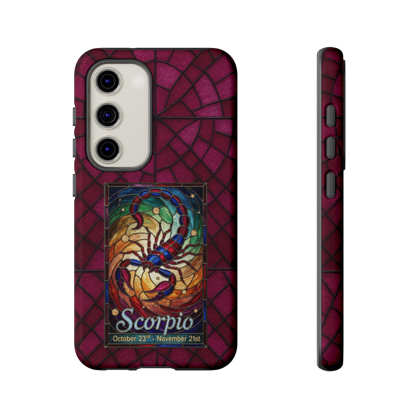 Scorpio Zodiac Stained Glass - Arty Phone Case