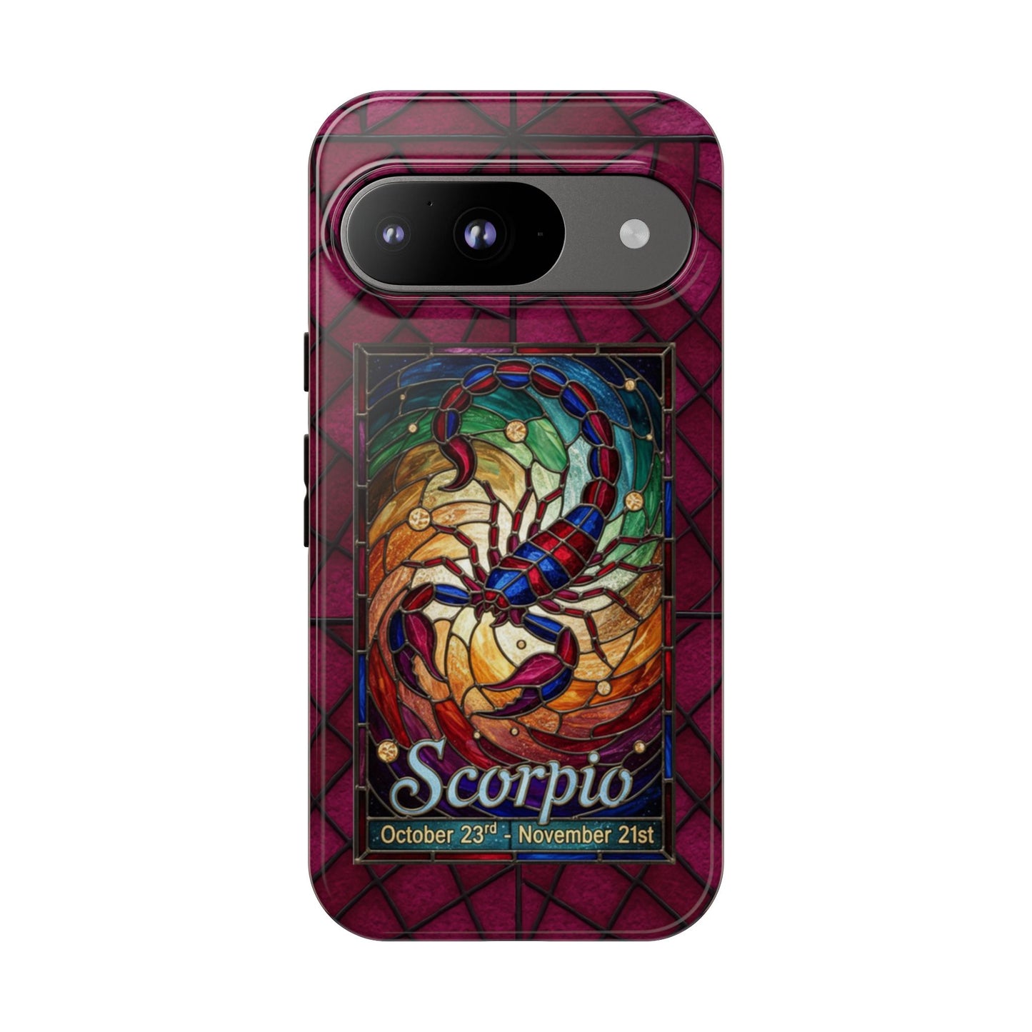 Scorpio Zodiac Stained Glass - Arty Phone Case