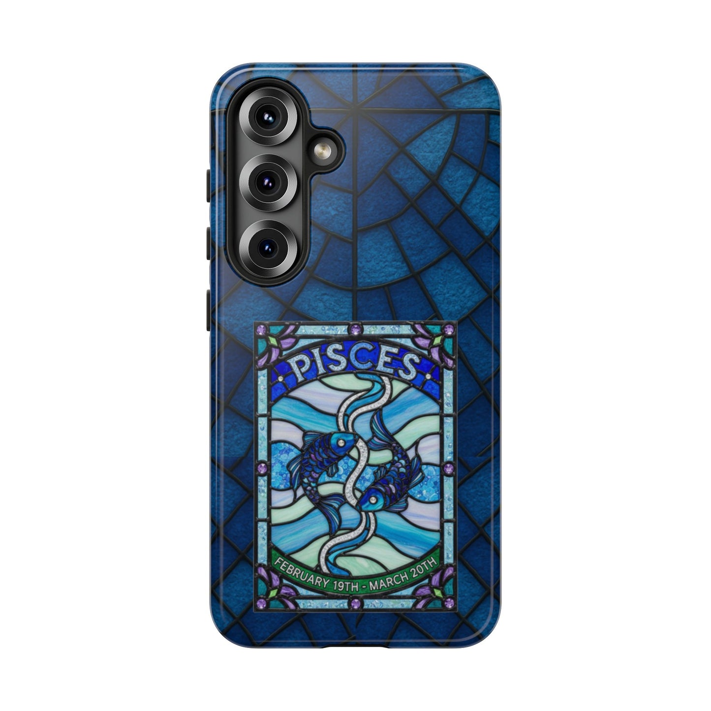 Pisces Zodiac Stained Glass - Arty Phone Case