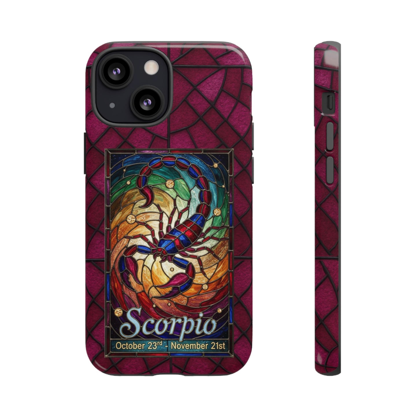 Scorpio Zodiac Stained Glass - Arty Phone Case