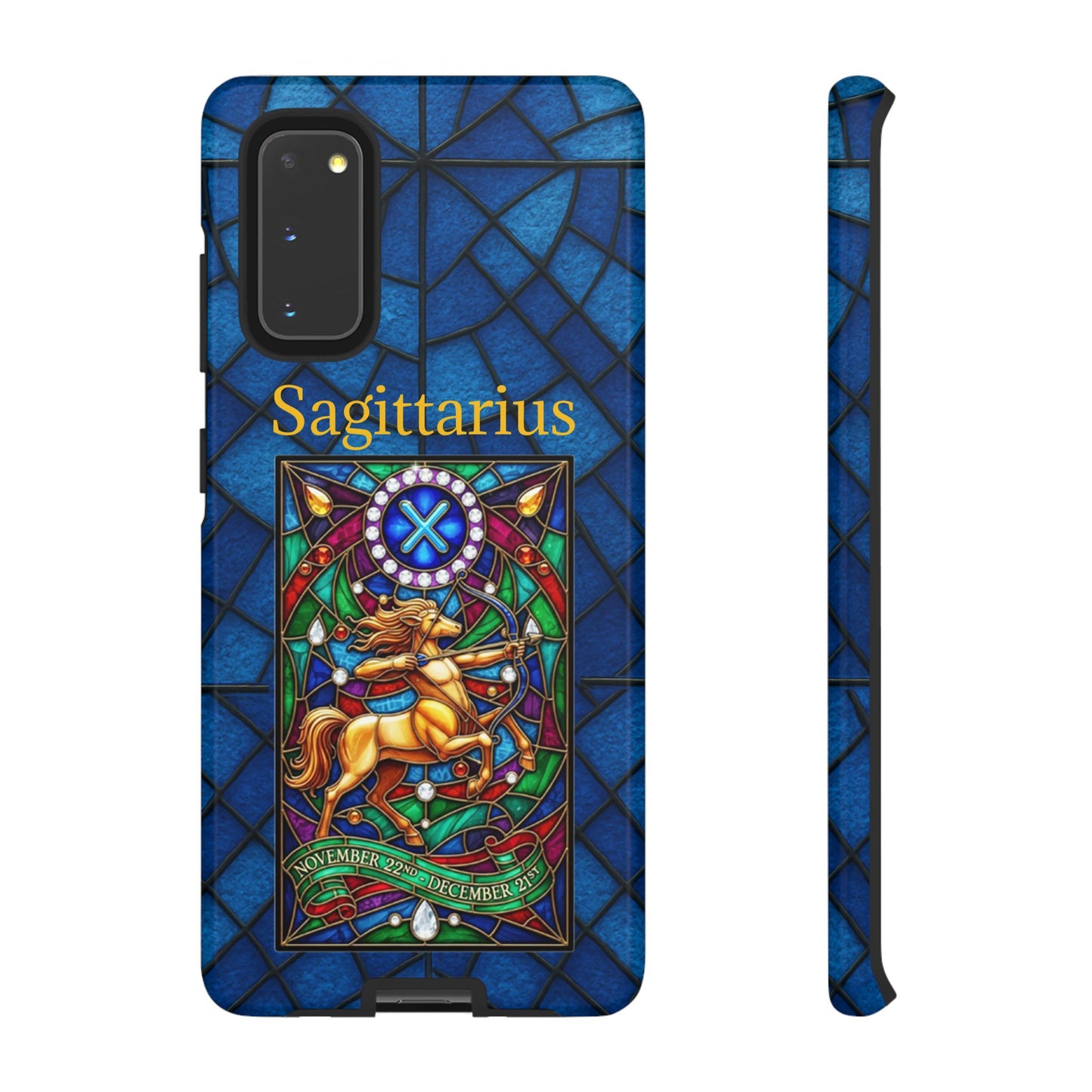 Sagittarius Zodiac Stained Glass - Arty Phone Case