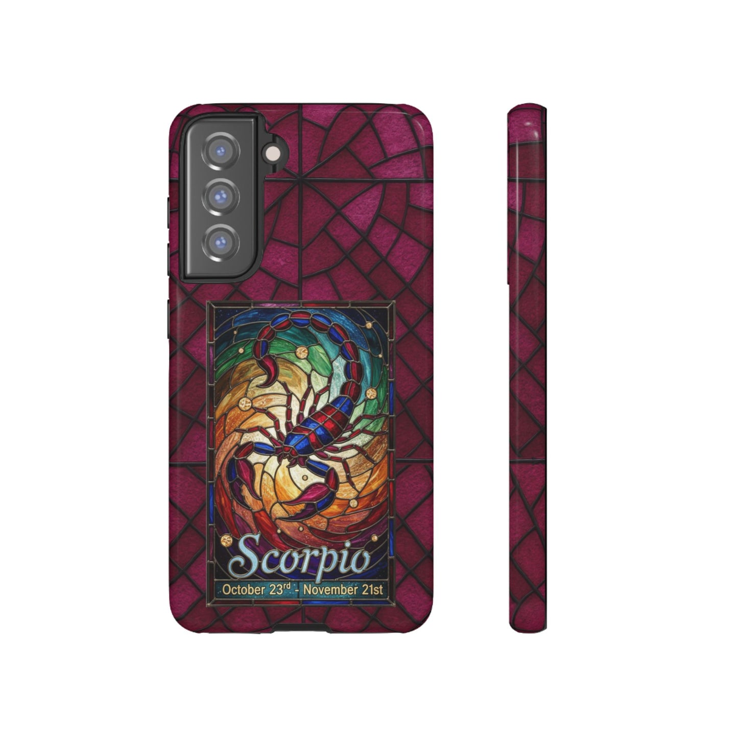 Scorpio Zodiac Stained Glass - Arty Phone Case