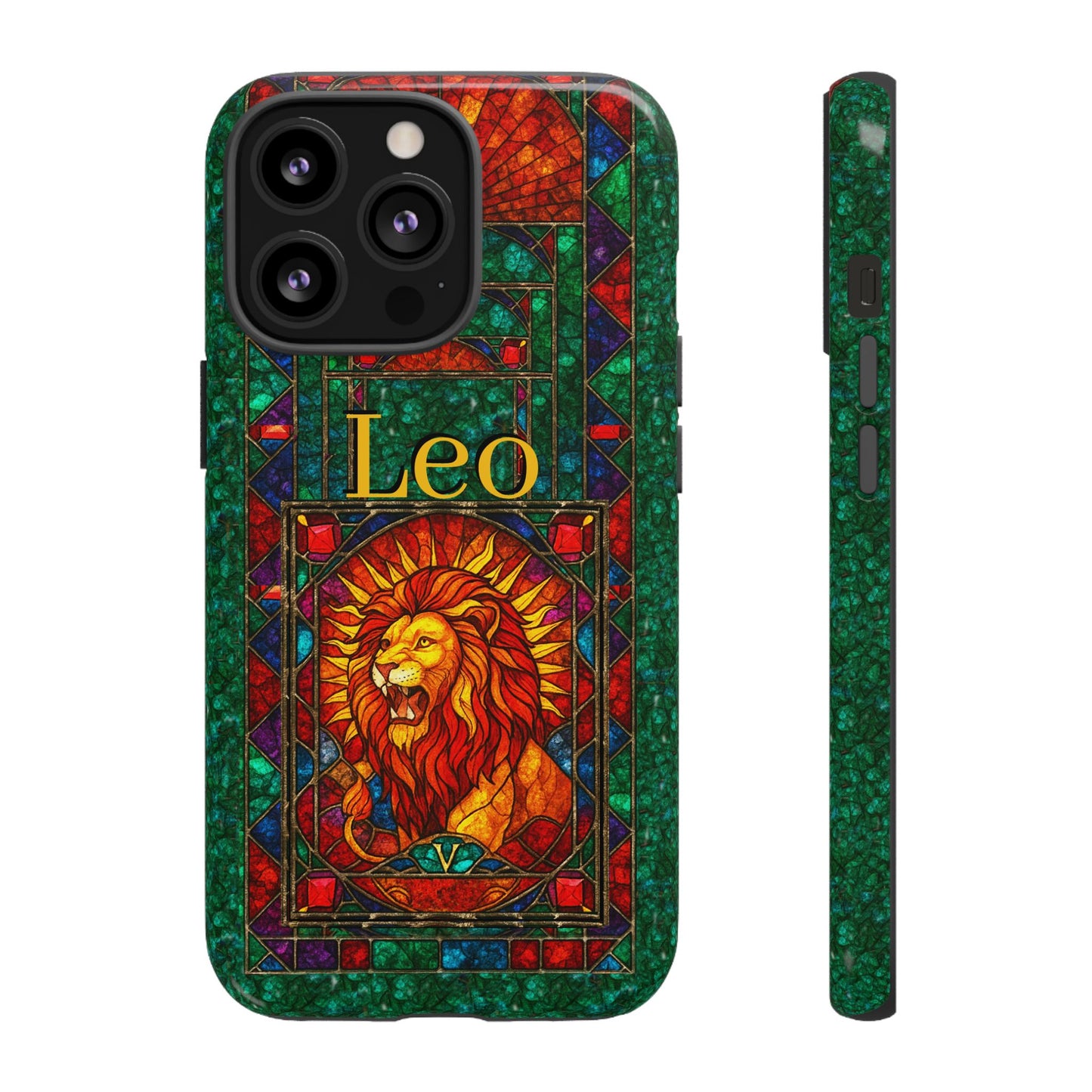 Leo Zodiac Stained Glass - Arty Phone Case