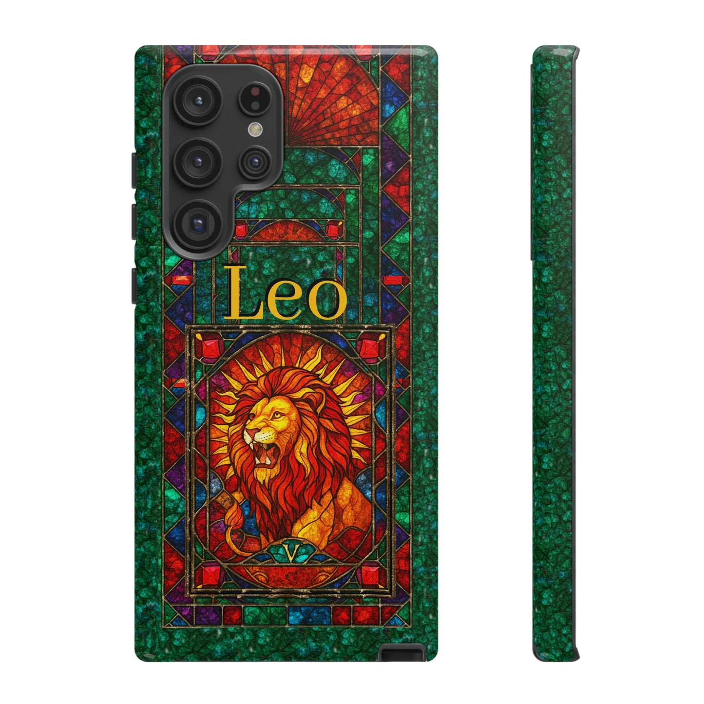 Leo Zodiac Stained Glass - Arty Phone Case