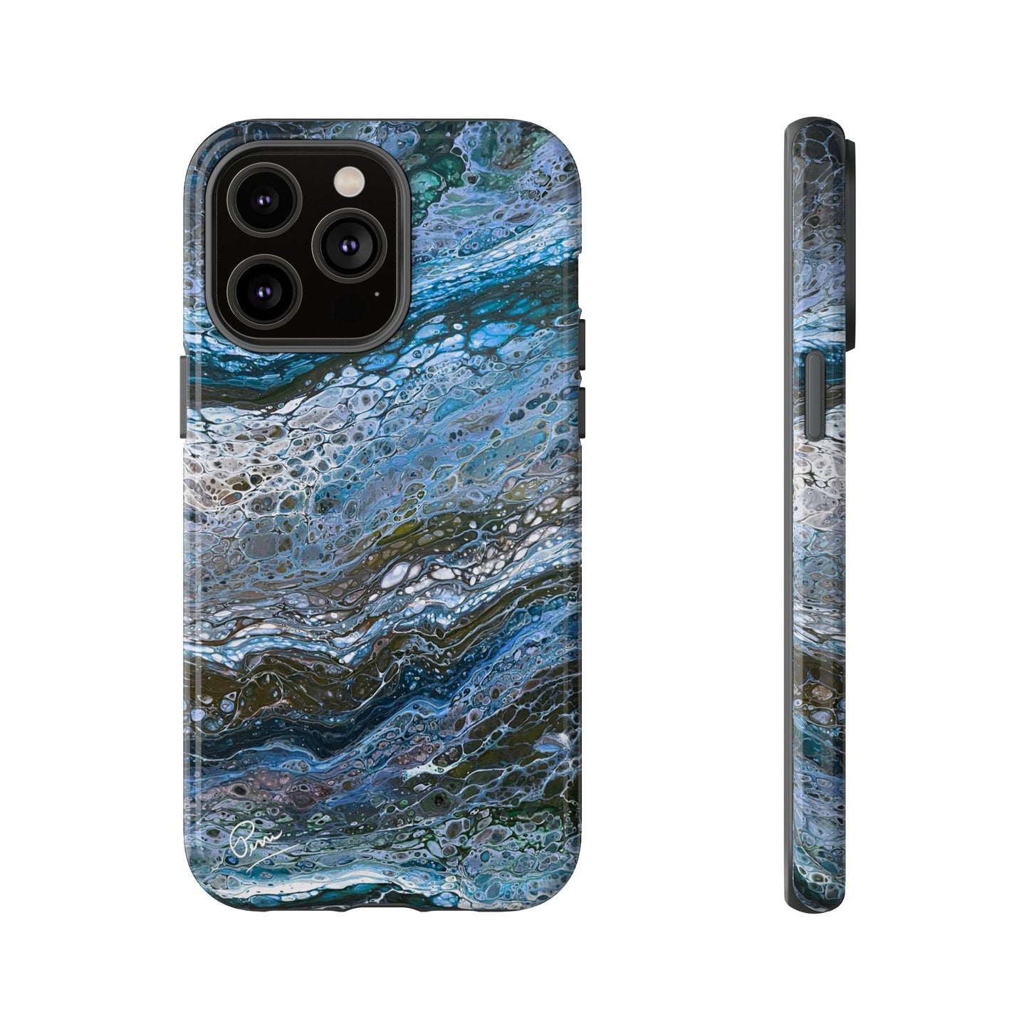 Blue Waves - Arty Tough Case iPhone
