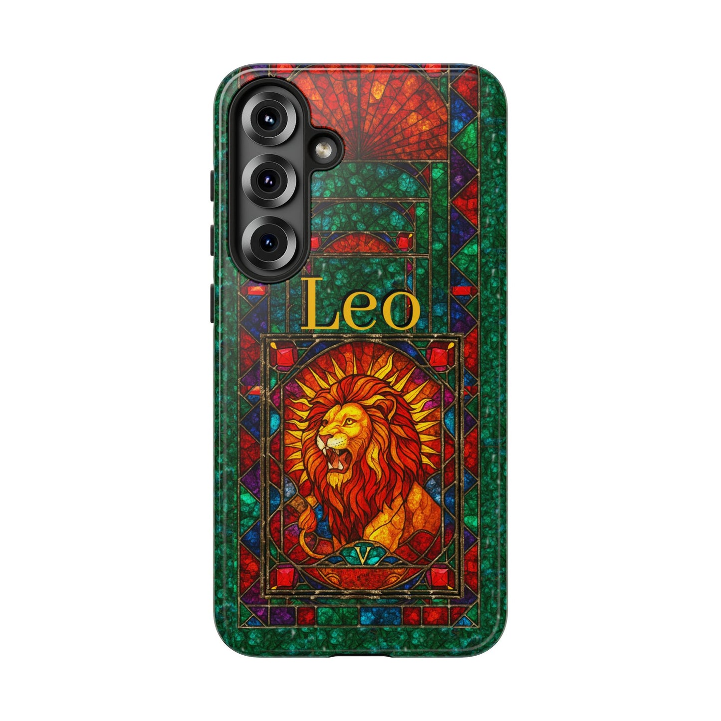 Leo Zodiac Stained Glass - Arty Phone Case