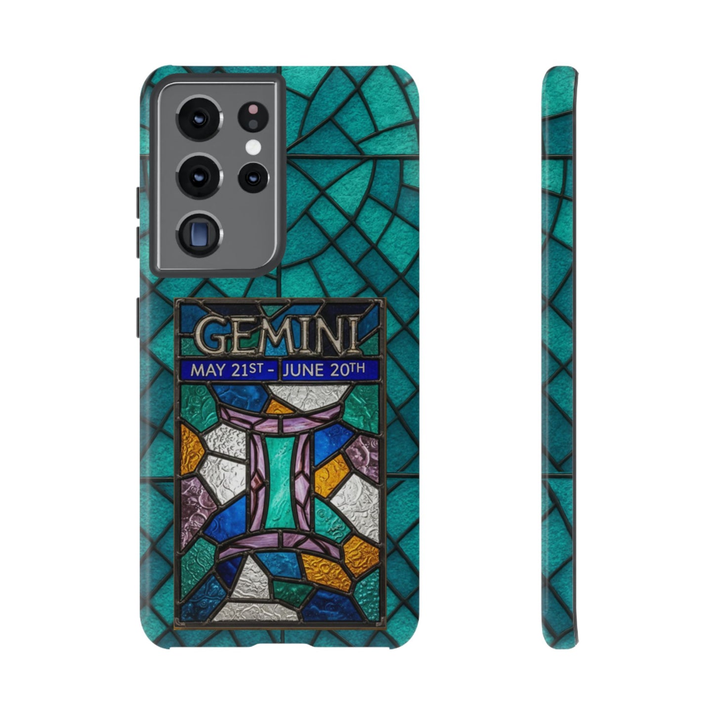 Gemini Zodiac Stained Glass - Arty Phone Case