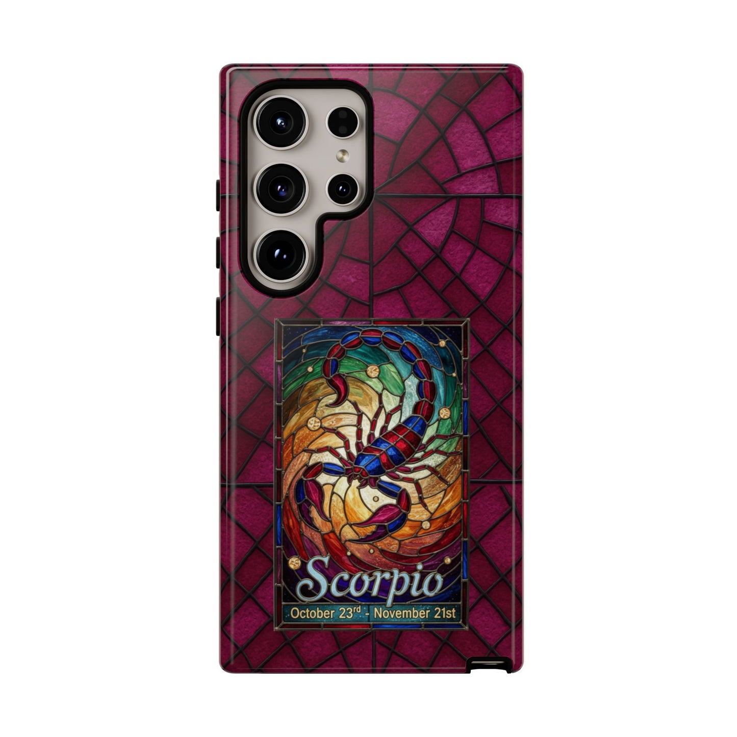 Scorpio Zodiac Stained Glass - Arty Phone Case