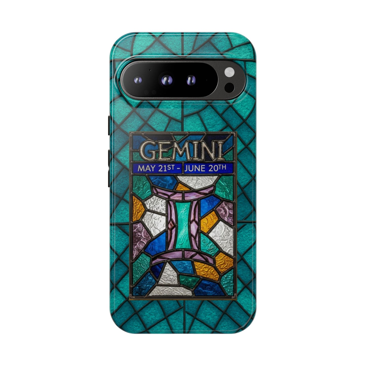 Gemini Zodiac Stained Glass - Arty Phone Case