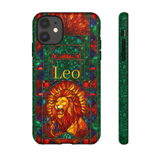 Leo Zodiac Stained Glass - Arty Phone Case