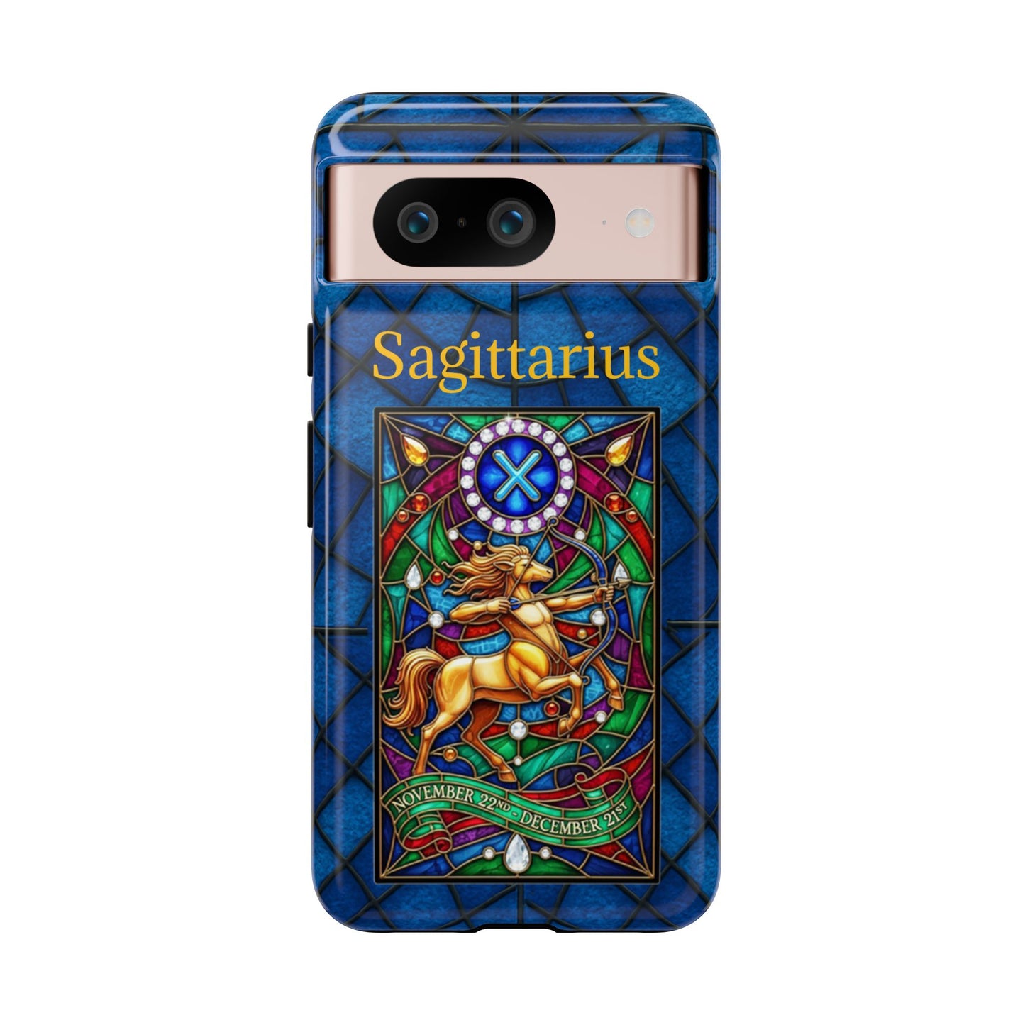 Sagittarius Zodiac Stained Glass - Arty Phone Case