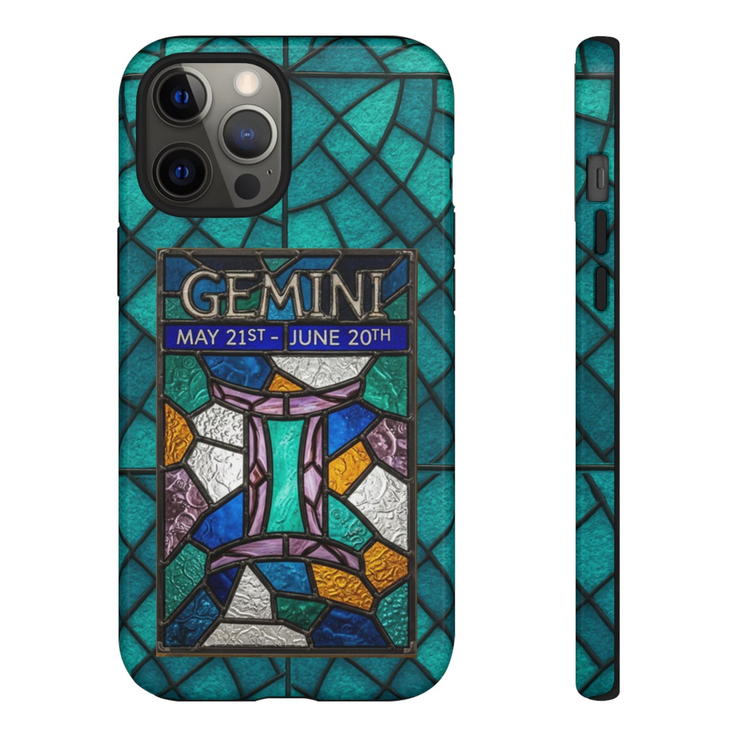 Gemini Zodiac Stained Glass - Arty Phone Case