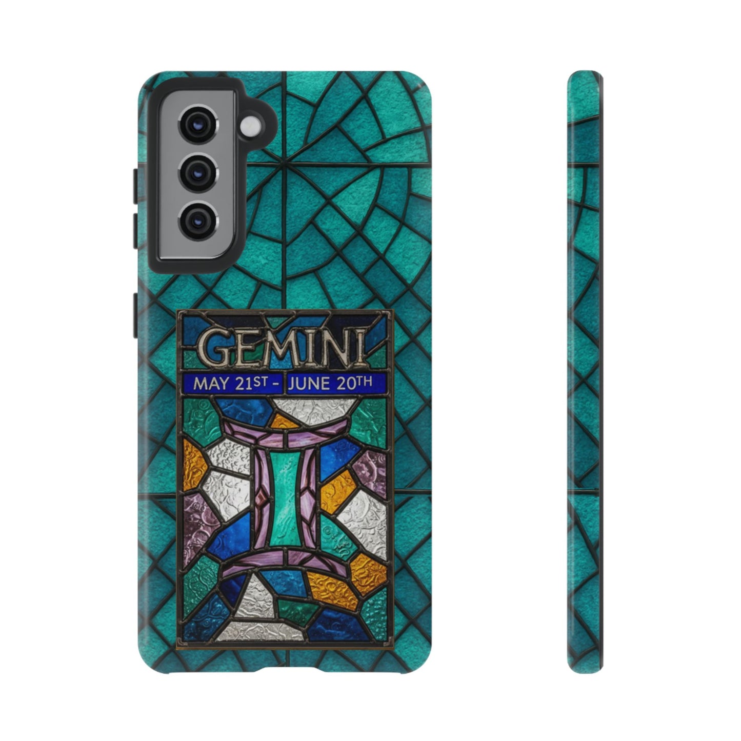 Gemini Zodiac Stained Glass - Arty Phone Case