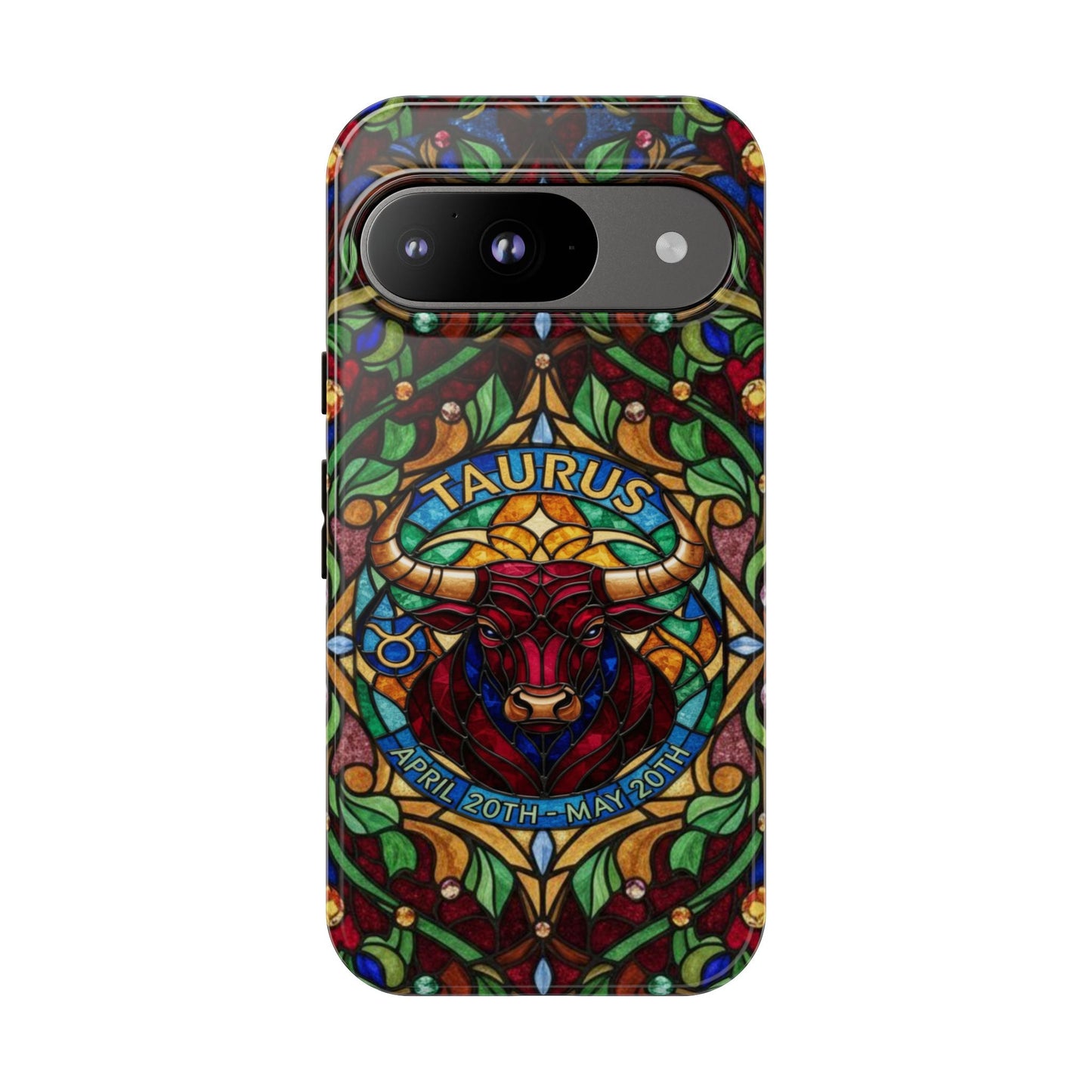 Taurus Zodiac Stained Glass - Arty Phone Case