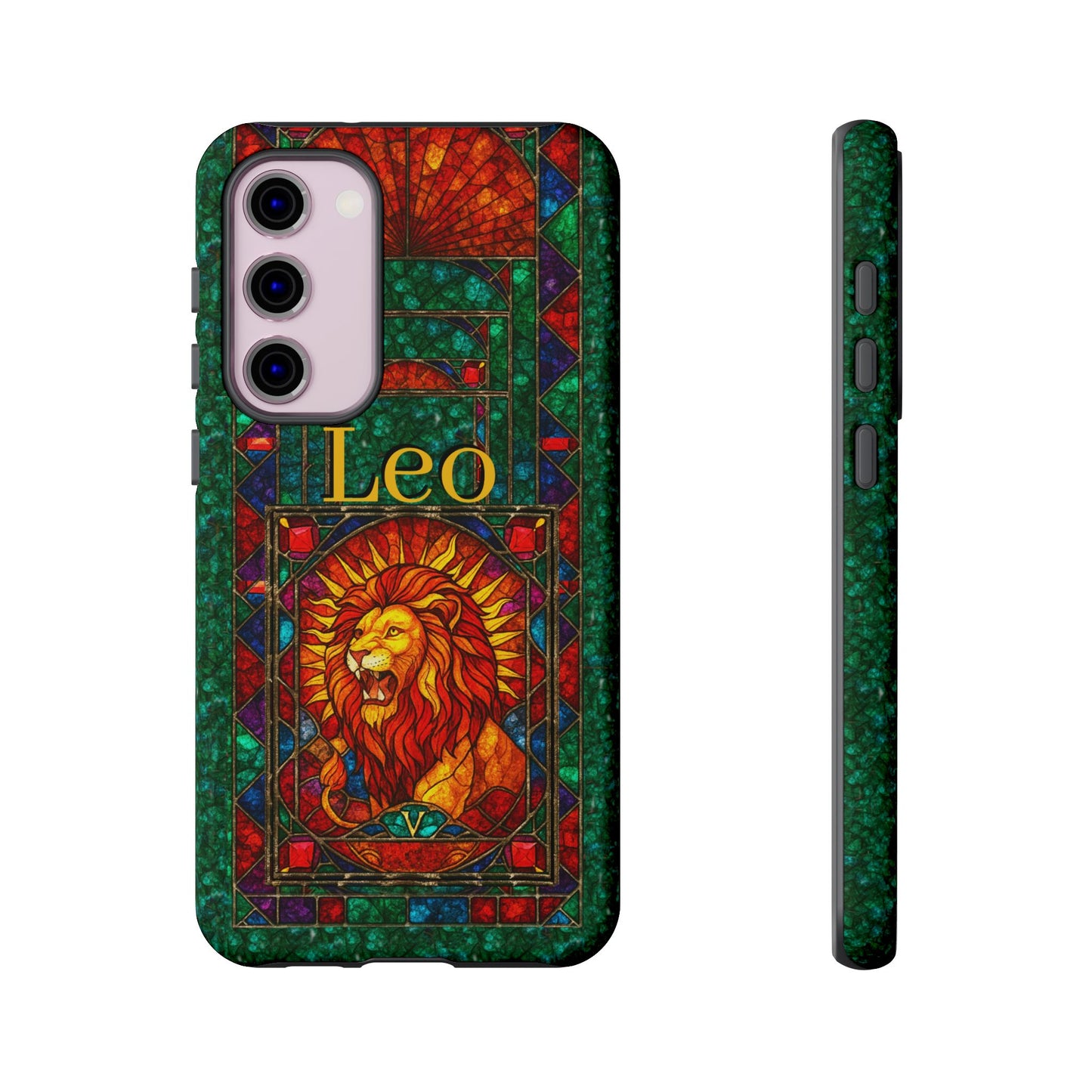 Leo Zodiac Stained Glass - Arty Phone Case