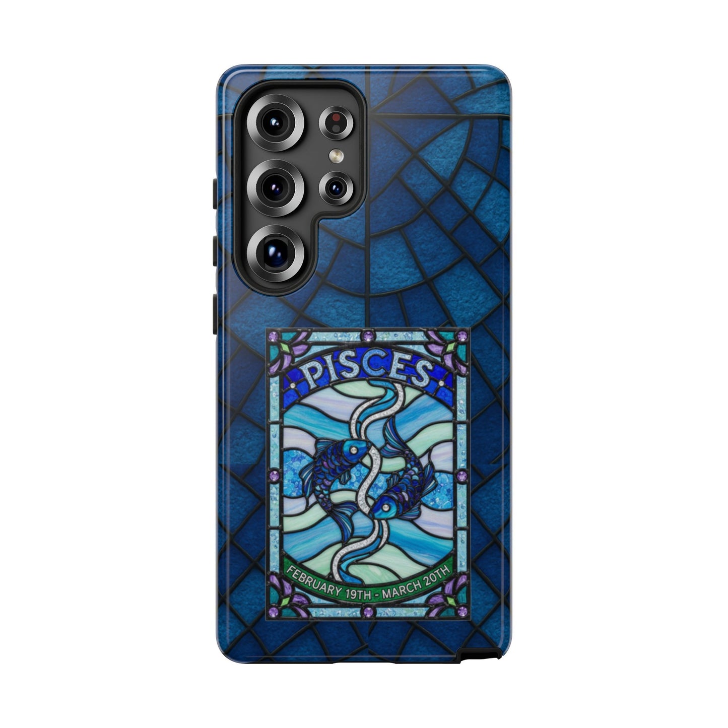 Pisces Zodiac Stained Glass - Arty Phone Case