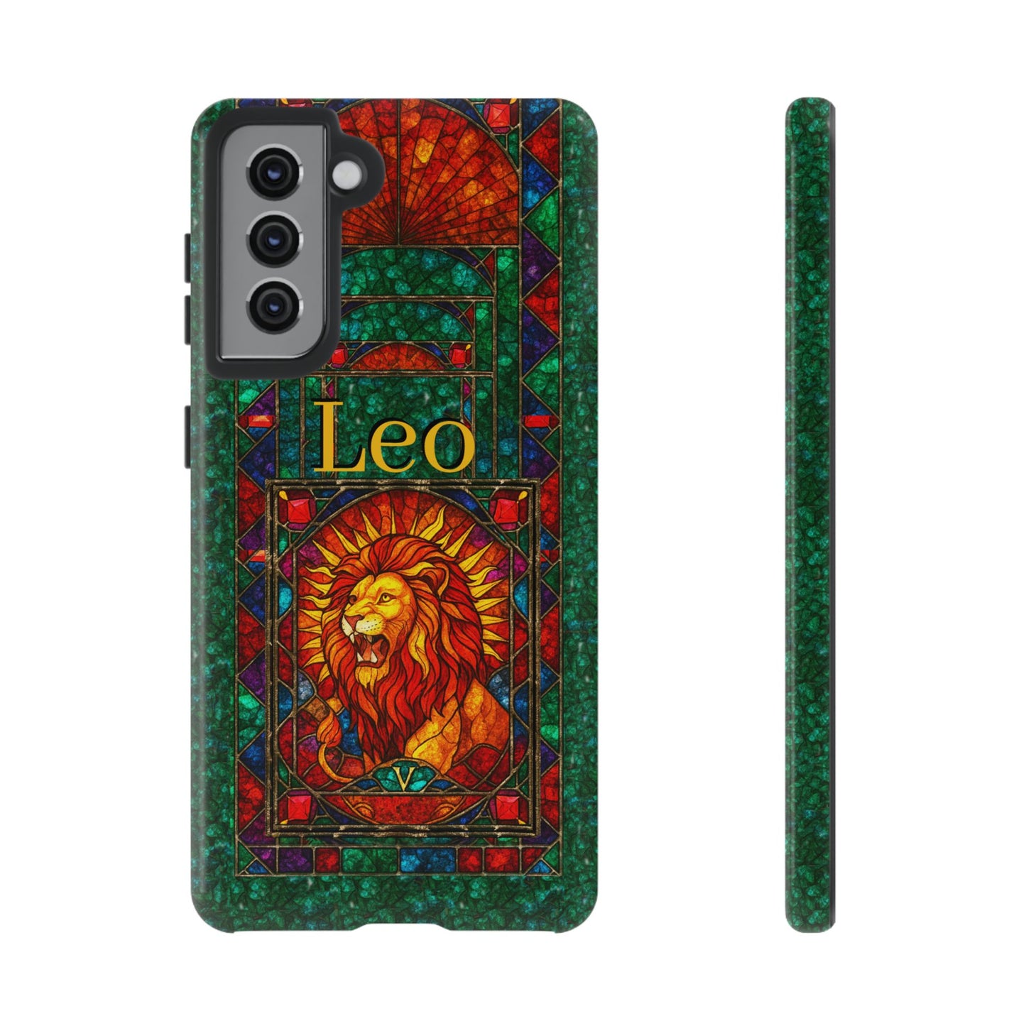 Leo Zodiac Stained Glass - Arty Phone Case