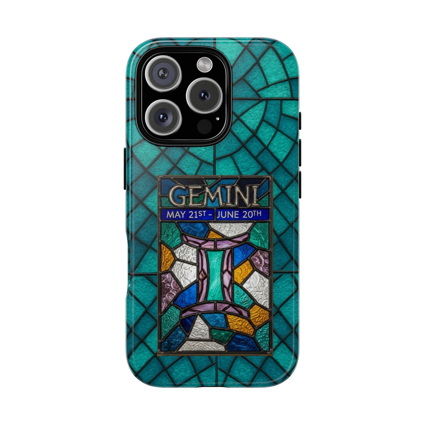Gemini Zodiac Stained Glass - Arty Phone Case