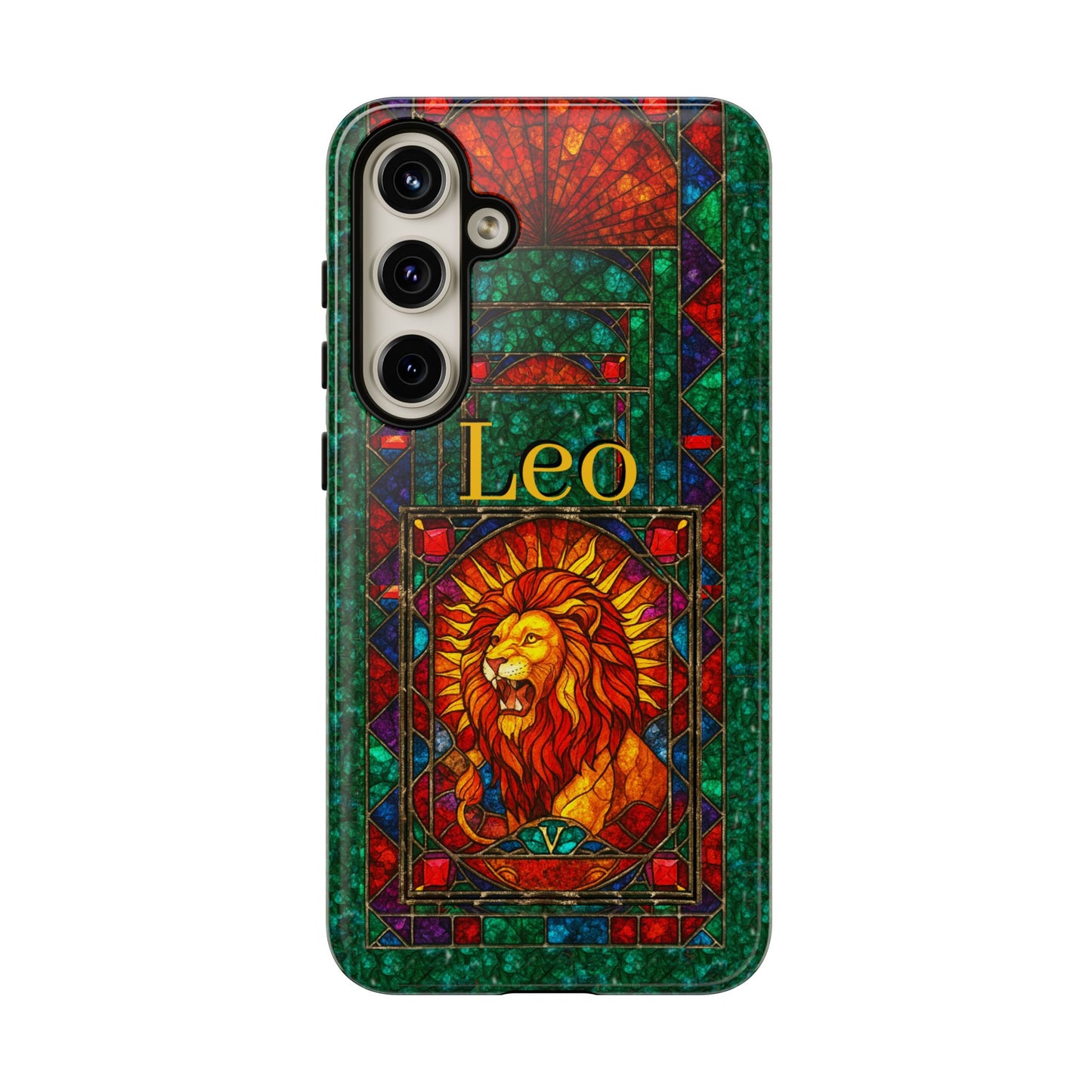 Leo Zodiac Stained Glass - Arty Phone Case