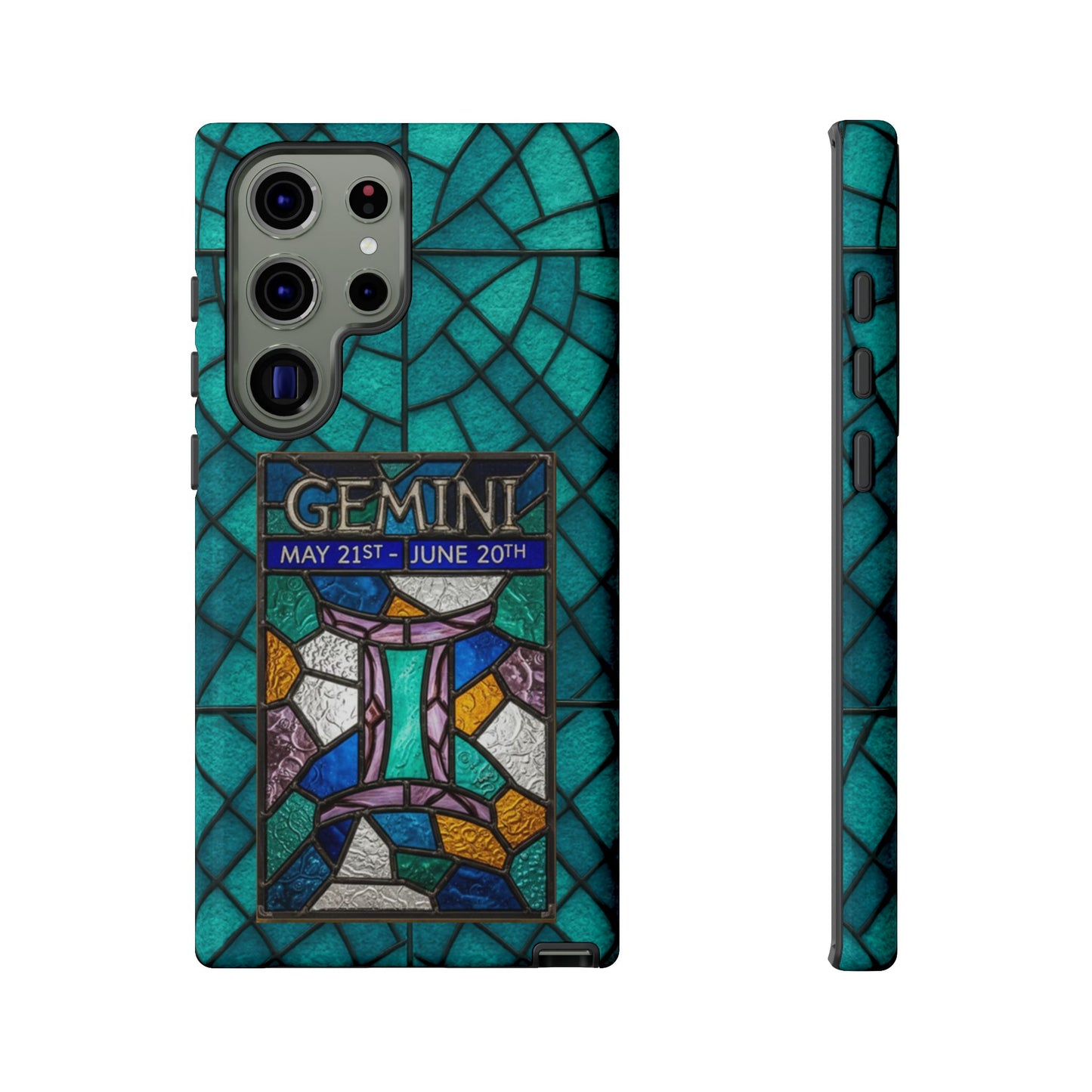 Gemini Zodiac Stained Glass - Arty Phone Case