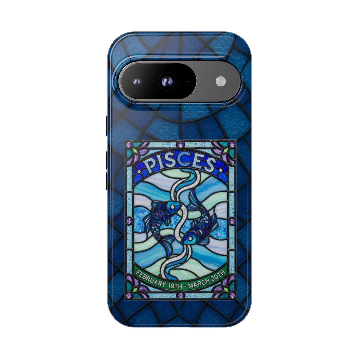 Pisces Zodiac Stained Glass - Arty Phone Case