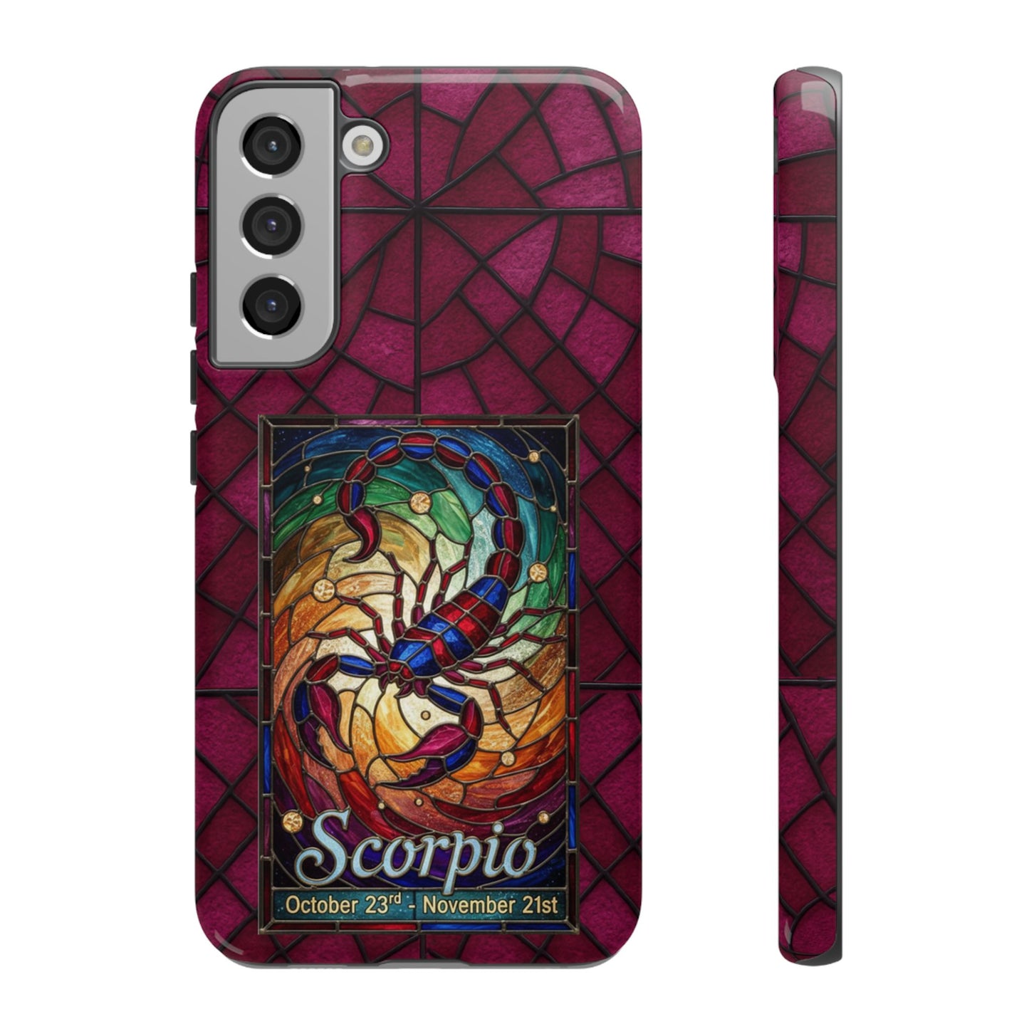 Scorpio Zodiac Stained Glass - Arty Phone Case
