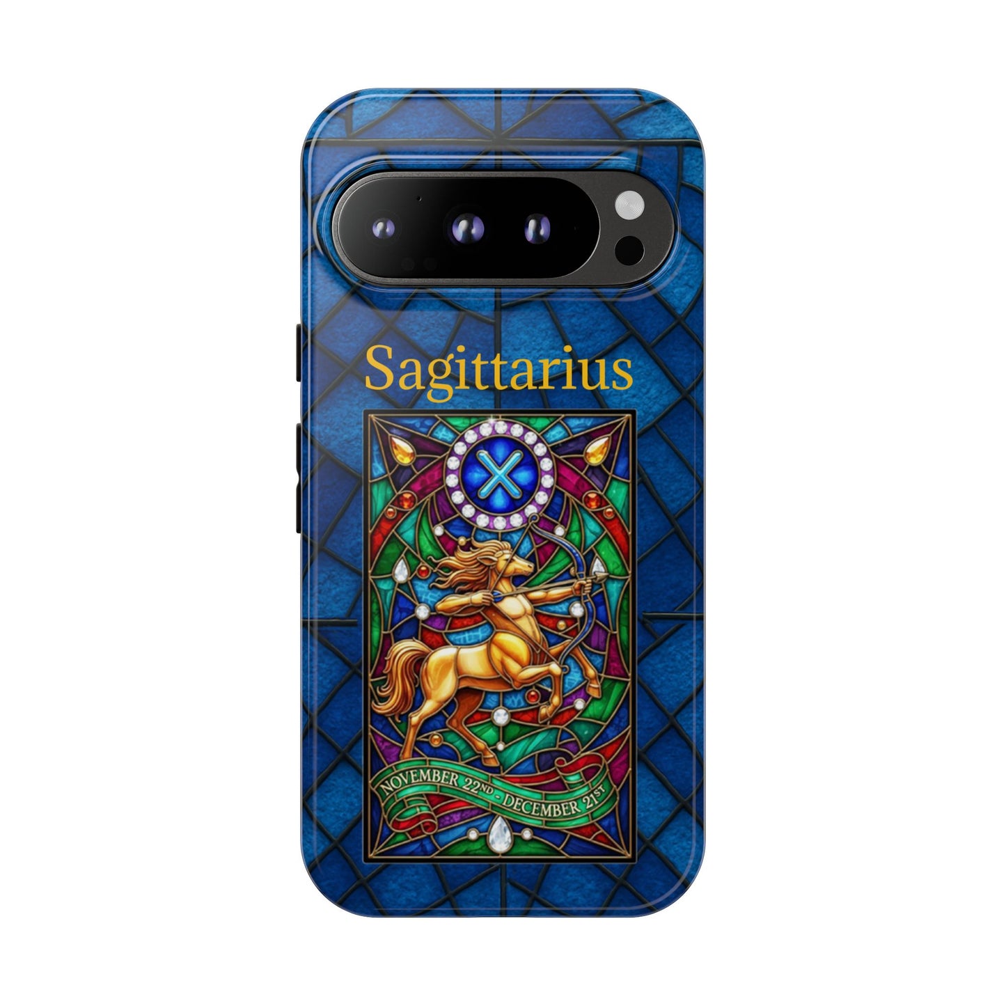 Sagittarius Zodiac Stained Glass - Arty Phone Case